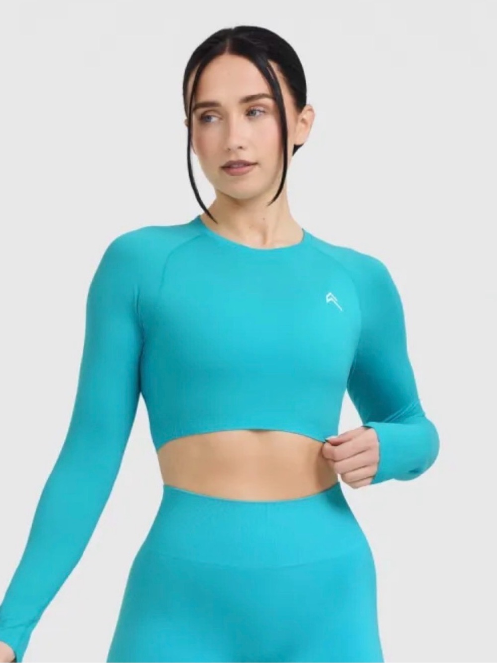Oner active Aqua Long-Sleeve Crop Performance Top